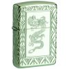 Armor® High Polish Green Elegant Dragon Zippo 26885