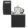 26092 zippo logo black matte zapalovac 3