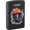 zippo firefighter black matte 24