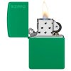 26107 Zippo Green Grass Logo flame