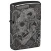 psychedelic skull zippo zapalovac 66067