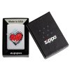 zippo heart design mojezapalovace 2