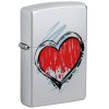 zippo heart design mojezapalovace