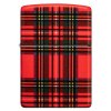 red plaid design zippo zapalovac 2