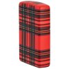 red plaid design zippo zapalovac 3