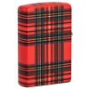 red plaid design zippo zapalovac 4