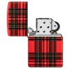 red plaid design zippo zapalovac 7