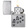 21971 Footprints Design Zippo zapalovac 3