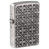 Cross Pattern Antique Silver Zippo zapalovac