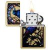23021 Zippo Stained Glass Raven Design 4