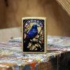 23021 Zippo Stained Glass Raven Design 2