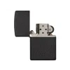 black crackle zippo zapalovac 26075 open
