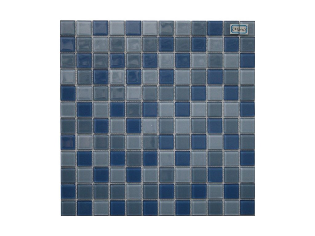 Mozaika L13 plus L14 plus L15 skleněná modrá mix 29,7x29,7cm sklo