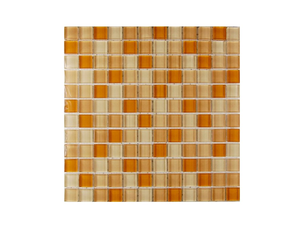 Mozaika ASHS213 skleněná žlutá mix 29,7x29,7 sklo