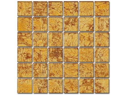 Maxwhite ASB100 mozaika skleněná oranžová 29,7x29,7cm sklo