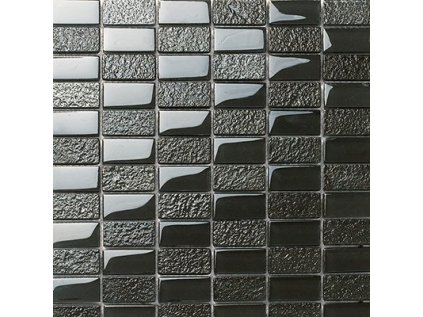 Maxwhite DG805 Mozaika skleněná černá 30x30cm sklo- kobalt