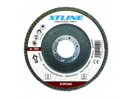 XTLINE Kotouč brusný lamelový korund | 150 mm zr. 40
