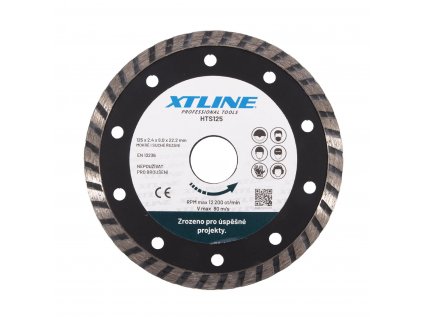 XTLINE Kotouč diamantový turbo | 125x2,4x22,2 mm