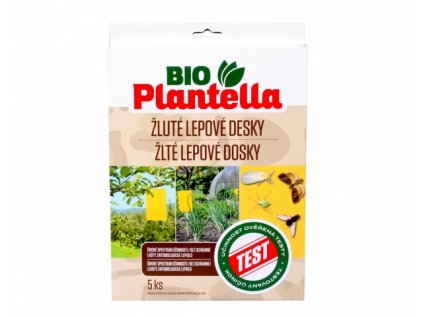 Desky lepové BIO PLANTELLA žluté 5ks