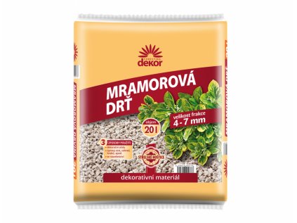 Drť mramorová DEKOR 4-7mm 20l