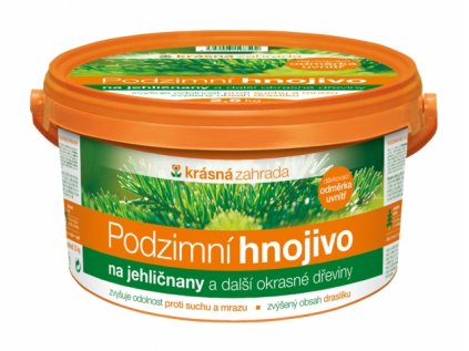 Hnojivo KRÁSNÁ ZAHRADA podzimní na jehličnany 2,5kg