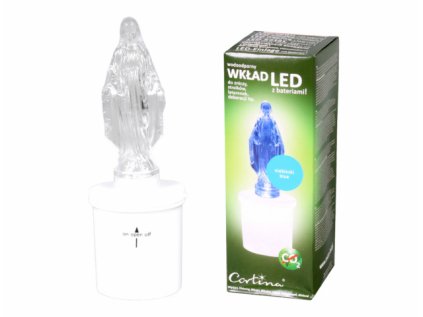 Lampička hřbitovní MARIE LED 270denní d6x17cm