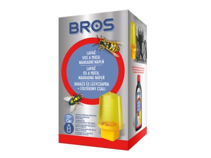 Lapač BROS na vosy, sršně a mouchy + náhradní náplň 200ml