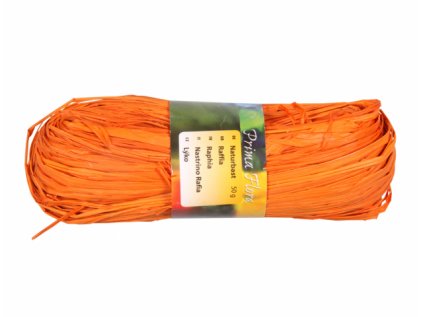 Lýko RAFFIA provaz oranžové 50g