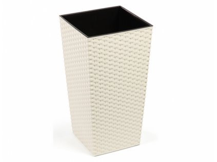 Obal na květník FINEZIA RATTAN plastový 30x30x57cm