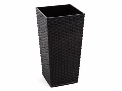Obal na květník FINEZIA RATTAN plastový 30x30x57cm