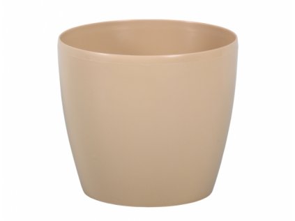 Obal na květník MAGNOLIA plastový lesklý d25x22cm