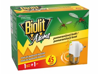 Odpařovač BIOLIT elektrický vůně pomeranče 45 nocí 27ml