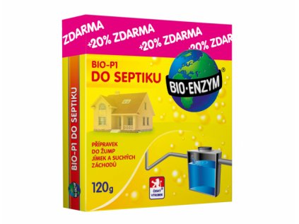 Aktivátor septiků BIO-P1 100g + 20g ZDARMA