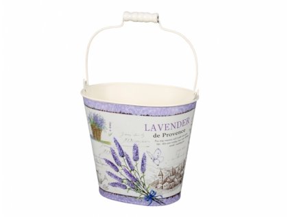 Set kbelíků LAVENDER DE PROVENCE plechový 18,22,27cm 3ks