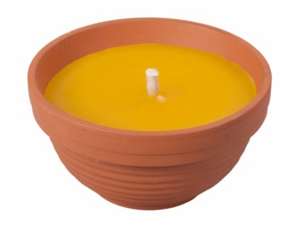 Svíčka proti hmyzu CITRONELLA žardinka FLOWER 300g d13x6cm