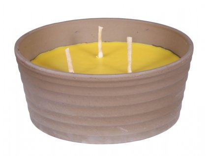 Svíčka proti hmyzu CITRONELLA žardinka 850g d18x7cm