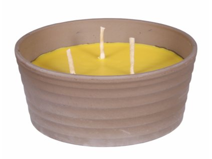 Svíčka proti hmyzu CITRONELLA žardinka SIRIUS 850g d18x7cm
