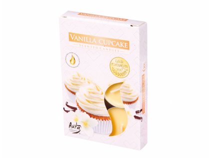 Svíčka čajová VANILKOVÝ CUPCAKE vonná 6ks