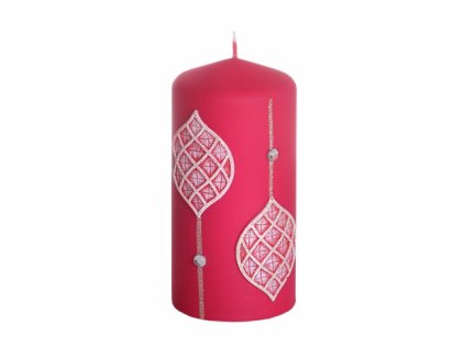 Svíčka OZDOBY-MAROCCO VÁLEC vánoční matná d6x13cm
