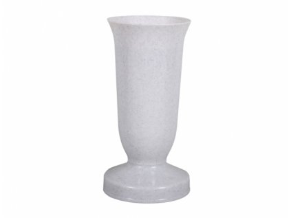 Váza hřbitovní KALICH těžká plastová d12x24cm