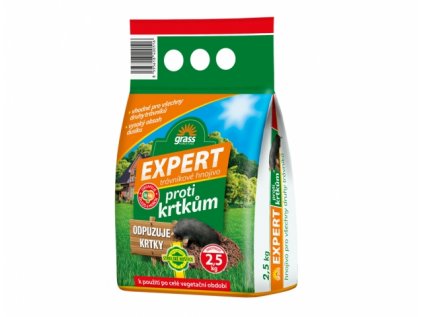 Hnojivo GRASS EXPERT na trávník proti krtkům 2,5kg