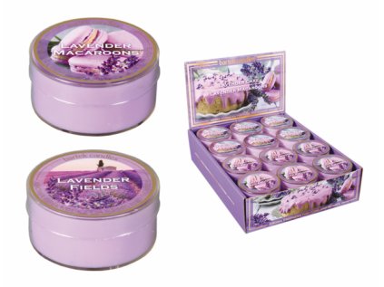 Svíčka čajová PICCOLO LAVENDER CAKE vonná 55mm 40g