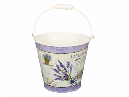 Kbelík LAVENDER DE PROVENCE plechový d13x14cm