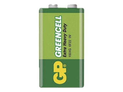 Zinková baterie GP Greencell 9V (6F22)