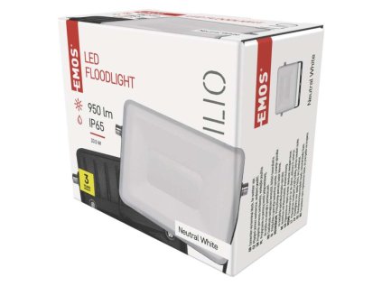 LED reflektor ILIO 10,5W, černý, neutrální bílá