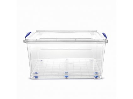 box 42,0l CLEAR, 55x37x29cm+koleč., plast