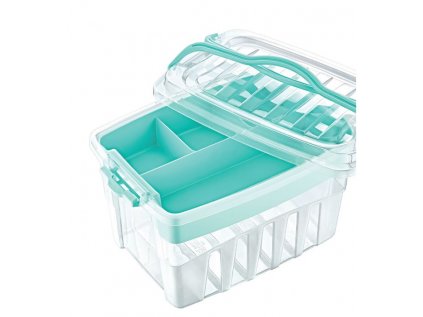 box 9,00l, 30x22x18,5cm, PIKNIK, 2ucha, transp.plast