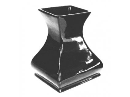 váza KK 322H-160/210mm, černá lesklá, ker.1tř.