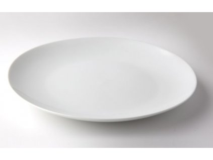 talíř d21cm mělký, KUBA dětský, bílý porcelán