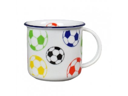 hrnek 380ml TINA - FOTBAL.MÍČE U3083/38, čes.porcelán